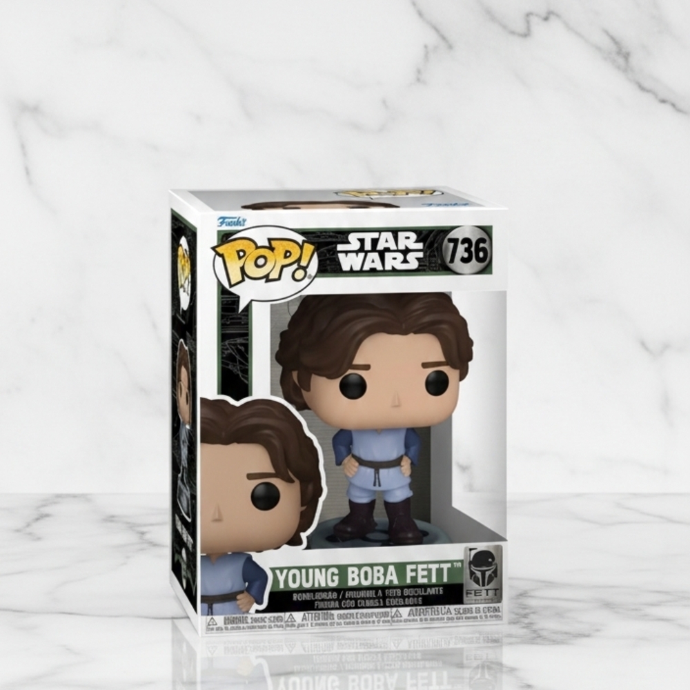 Funko Pop! Young Boba Fett Figure with Blue and Brown